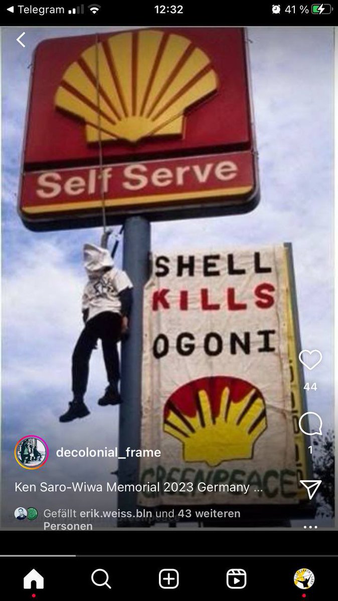 If you want to support and/or participate, please contact the cordinating taskforce: kensarowiwa-gedenktag@proton.me 

'I tell you this, I may be dead, but my ideas will not die.' - Ken Saro-Wiwa✌🏿

#Shell2Hell #ShellMustPay #ShellMustFall #LossAndDamage #ReparationNow