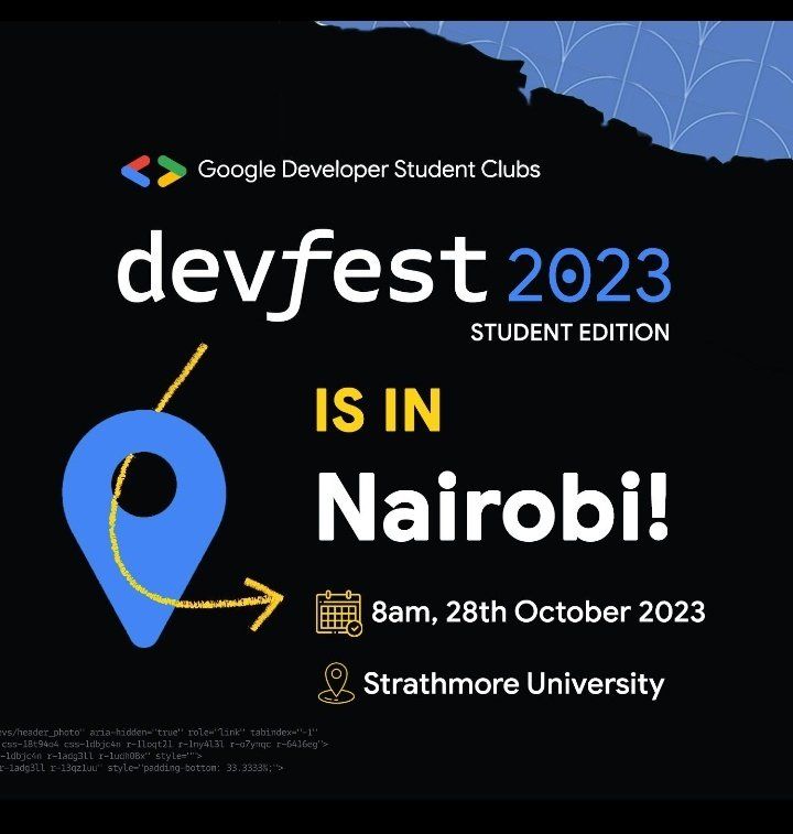 SpaceYaTech's tweet photo. @jumalaw98 @Africastalking @CTF_Room @BSidesNairobi @moringaschool @LakeHub @MetametaClub @kcauniversity #DevFestStudentsEdition hosted by GDSCs chapters in Nairobi,
Date: 28th October
Venue: @StrathU
Time: 8 am EAT
@gdscstrathmore @dsc_egerton @GDG_Nairobi @DSC_UoN https://t.co/0PjsOfTCT1
