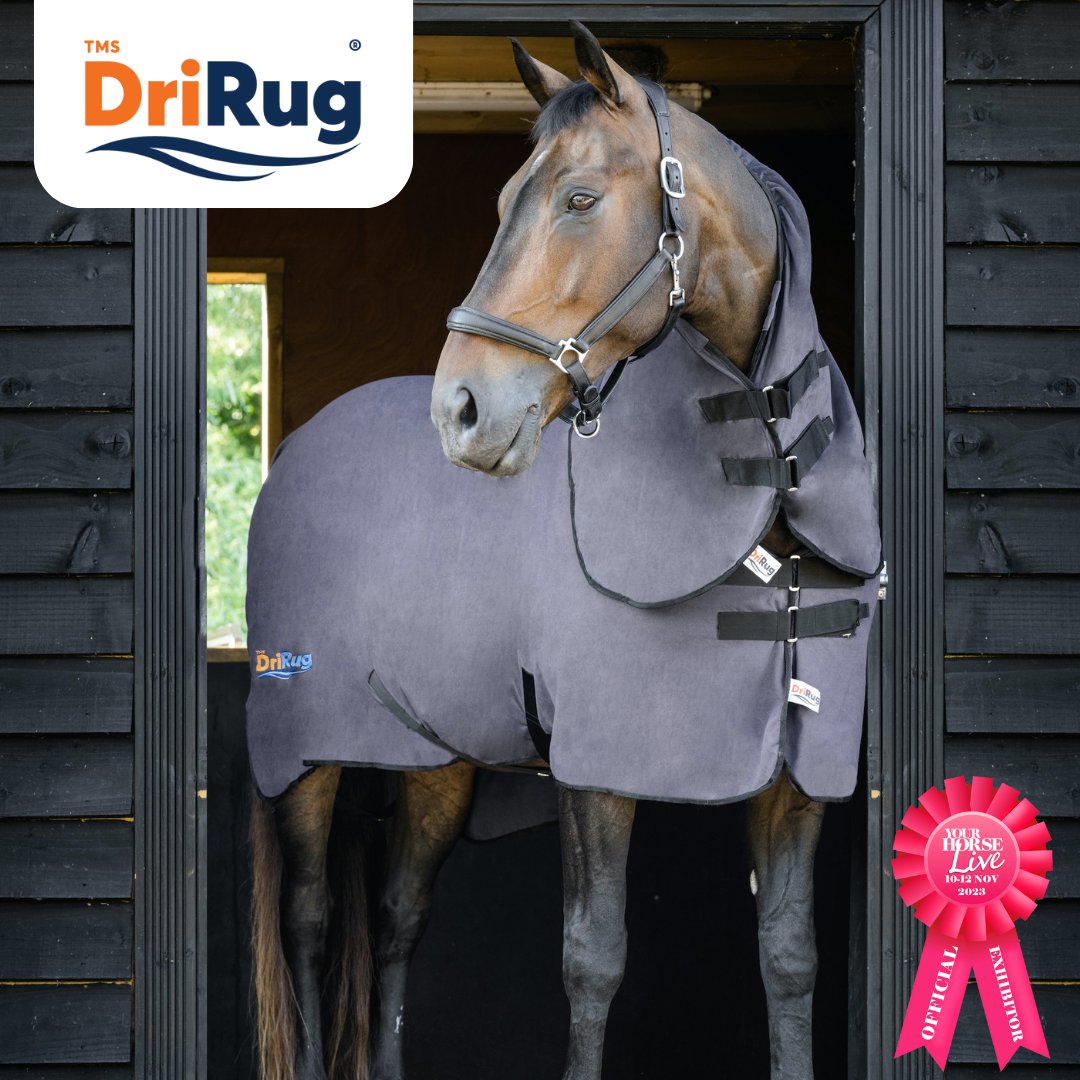 YourHorseLive's tweet photo. DriRug are excited to be exhibiting at YHL for the very first time!

DriRug will be promoting some great show offers across the whole range plus a FREE GIFT with every DriRug purchase!

Visit DriRug on stand M774
Save £££'s book discounted tickets today: https://t.co/SSSTmaMB8u https://t.co/5XMlDJj9YS