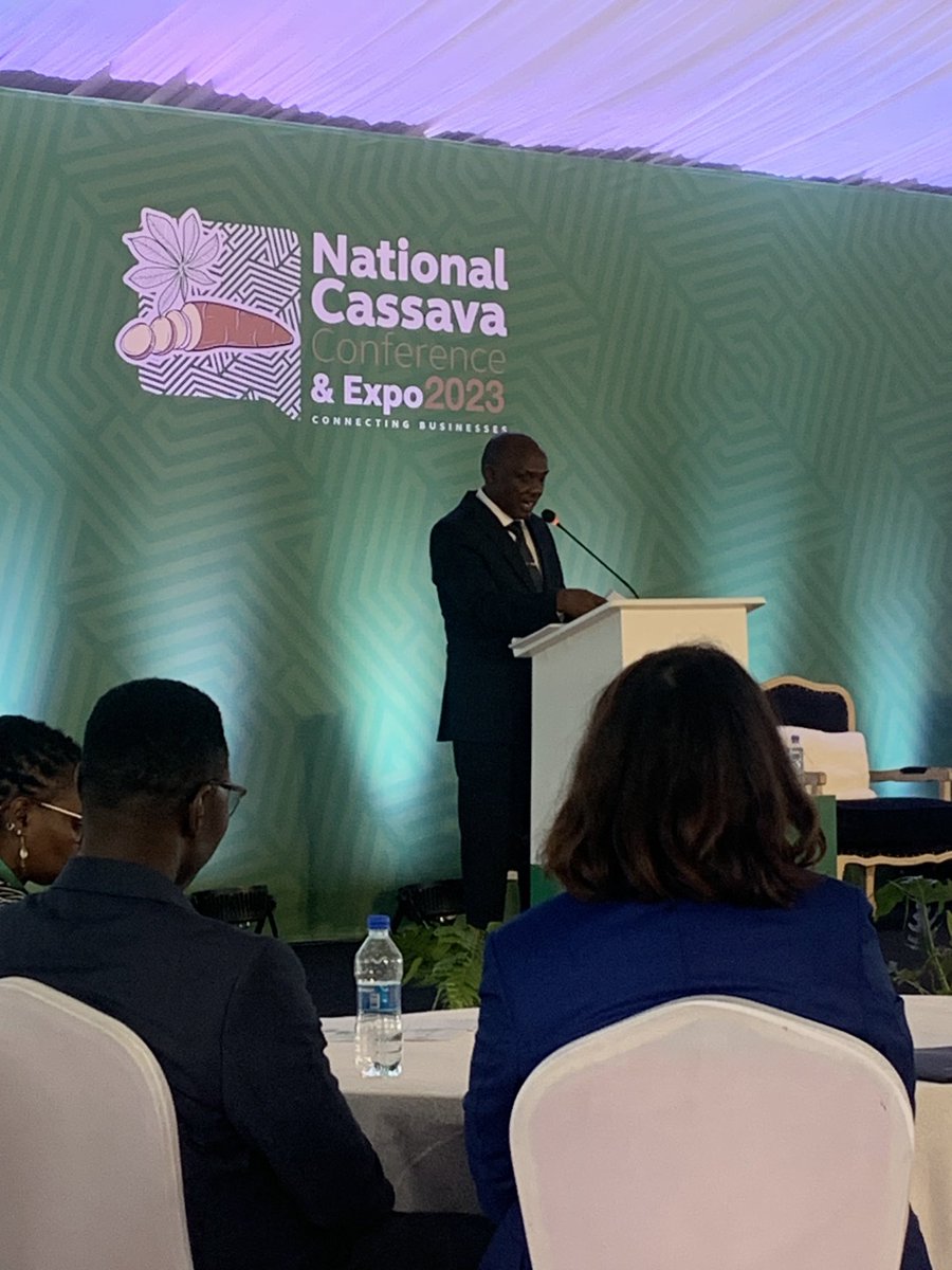ManiocMorag's tweet photo. Honored to witness the Kenyan PS for Agriculture’s address at the #nationalcassavacon #cassavaexpo2023 . The vision for a thriving cassava industry is truly promising 🌟 https://t.co/W0KlJ7RAEl
