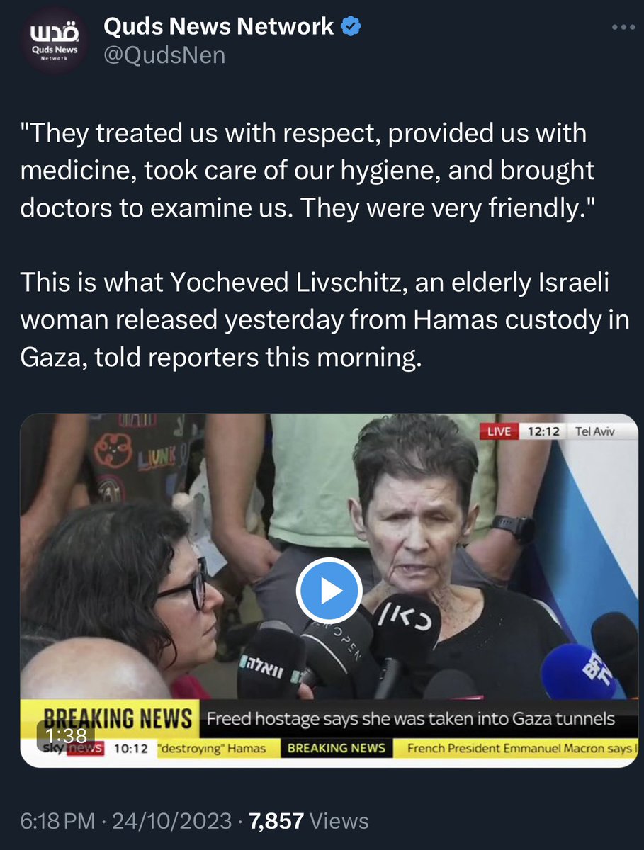 amerhadiazmi's tweet photo. Quds: “They treated us with respect.”

Haaretz: “They beat me.” https://t.co/dvN0CAM3jt