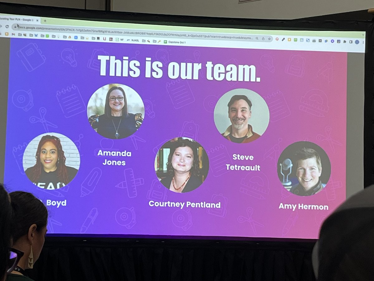 sofferbrarian's tweet photo. Thank you, @HermonAmy for arranging the Finding Your PLN panel at #AASL23 last week! I came away inspired and feeling empowered. #fangirl https://t.co/BUDSQJjZft