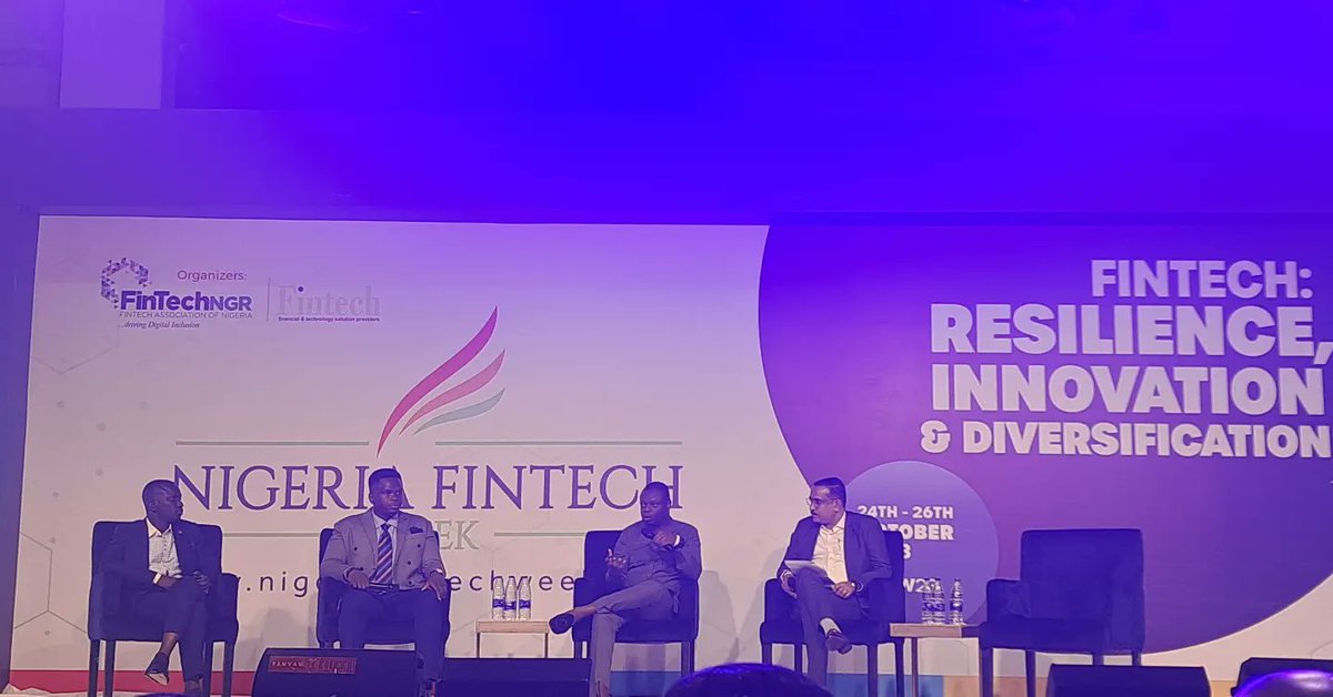 webtvnigeria's tweet photo. Panel session currently ongoing at the #NigeriaFintechWeek 2023.

Topic: Risk Management & Resilience: Strategies for Building Compliant Organizations.

#NFW2023 
#NF23