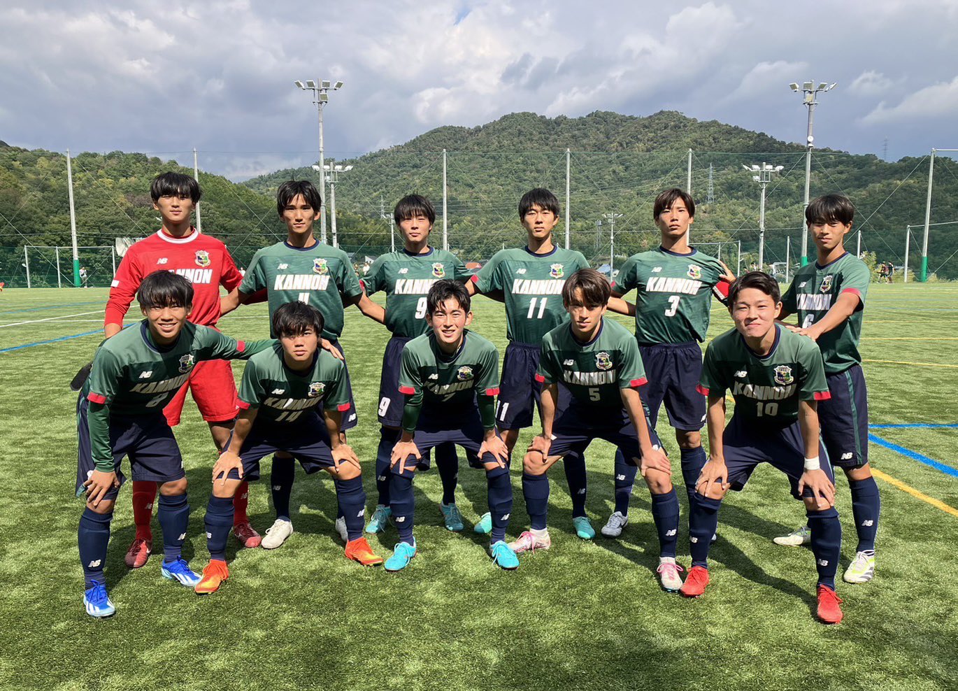 広島観音高校 サッカー部 ジャージ 広島観音高校サッカー公式ユニホーム上下