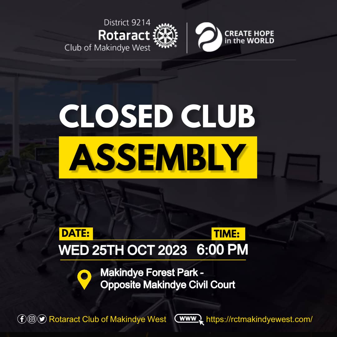 RCTmakindyeWest's tweet image. Tomorrow we are having a closed club assembly at the honchos land.  We will miss you our usual visitors. 

#Createhope 
#RctMakindyeWest 
#HonchosPRTeam