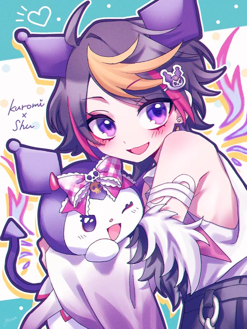 NIJISANJI EN × Sanrio characters ありがとう #YaminoArt #Shumbnail クロミノシュウさんcuteすぎ