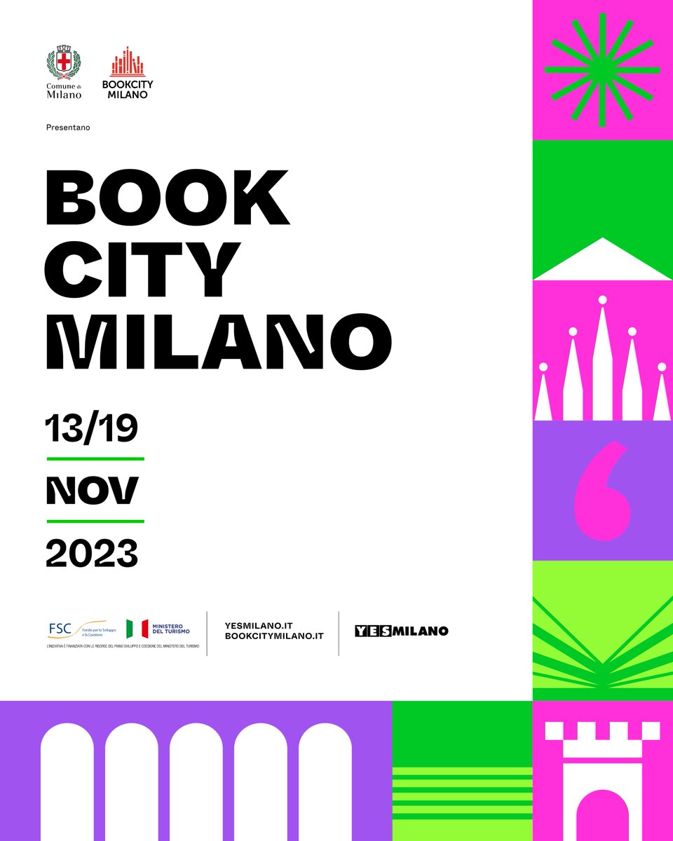 BOOKCITYMILANO's tweet photo. Dai percorsi d'autore alle letture ad alta voce, da anniversari e omaggi fino a scuole e sociale... Il programma di #BCM23 è online.

Qui: https://t.co/PRFv3q3m5U

#BookCityMilano #BCM23 #IlTempoDelSogno https://t.co/piV9GM4227