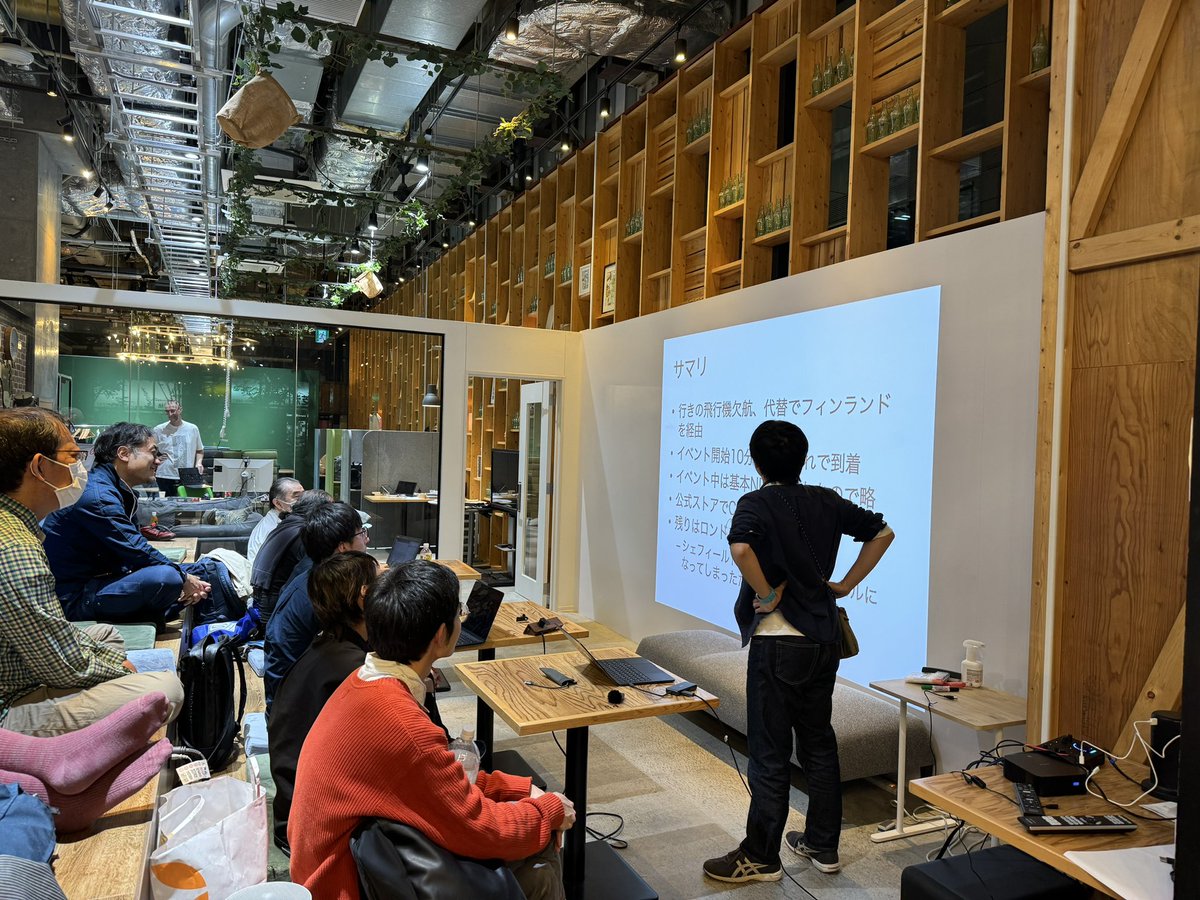 masafumiohta's tweet photo. Akkie talking #raspberrypi5 tech side. #rjam #rjamtokyo https://t.co/zfHKRP4car