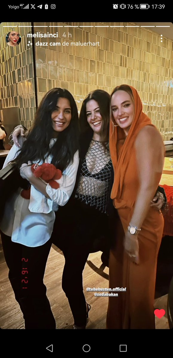 Y apareció Tuba 👏😍Verla siempre me hace feliz y me reconforta. Ella es cómo  el  aire fresco de la mañana, te reconforta y te da mucha  energía inspiradora y motivadora ❤️ feliz de verte bonita
#TubaBüyüküstün