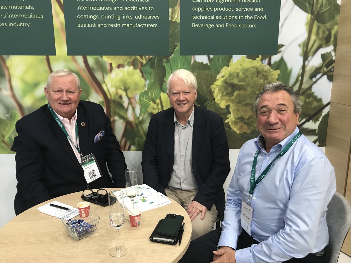 Great to be with David Anchell and Maurice Healy flying the flag for the Irish Biopharma sector with Camida ⁦<a href="/CPHI_Events/">CPHI</a>⁩ Barcelona
