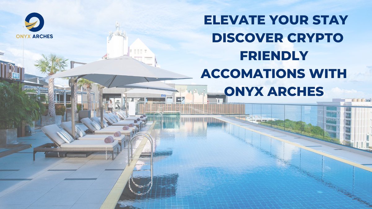 Experience travel like never before with Onyx Arches! 

🏨🔐 Unveil a new world of comfort and convenience as we introduce you to crypto-friendly accommodations that redefine your stay. 

Elevate your journey today. ✨🌟

 #OnyxArches #TravelRevolution