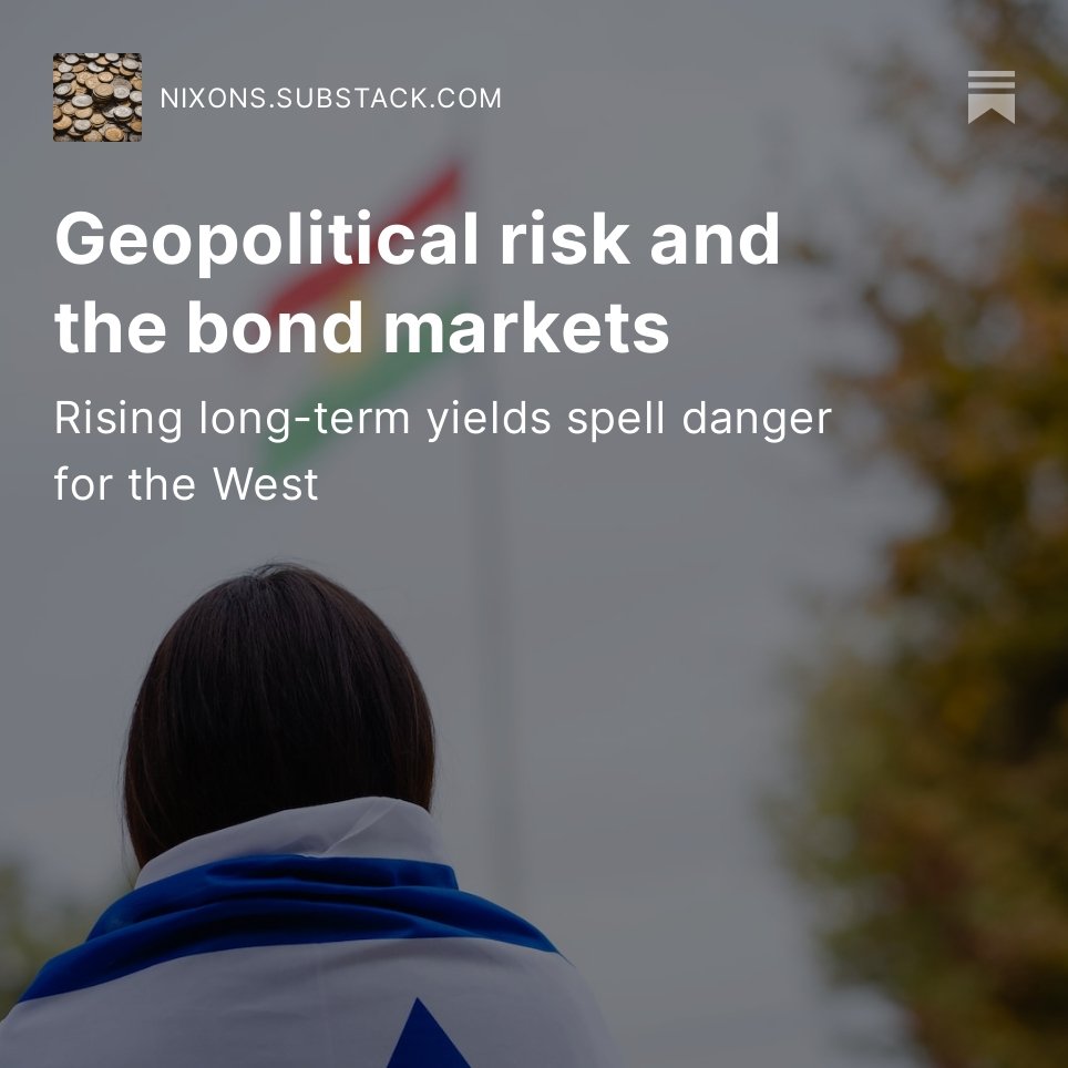 Why are markets not paying more attention to geopolitical risks? Perhaps investors see greater financial dangers closer to home. My latest open.substack.com/pub/nixons/p/g…