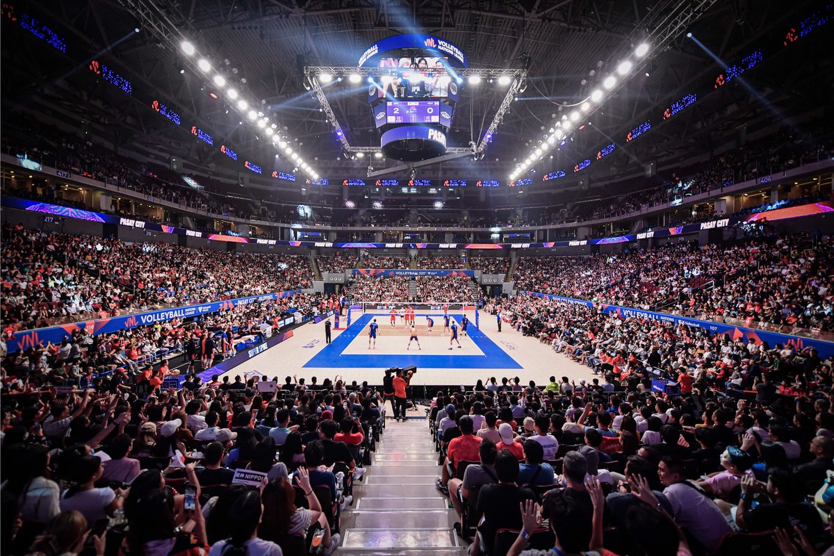 volleyballworld's tweet photo. A hundred fans or thousands, #VNL2023 was fun in the Philippines!

We can't wait to be back! https://t.co/i9oBr3JXrZ