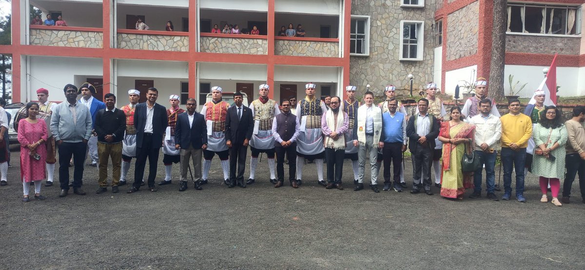 nehu_shg's tweet photo. A delegation of 16 member Knight`s Association „Kumpanjija“- Blato (Croatia) visited North-Eastern Hill University @nehu_shg on monday morning with the objective of exchanging knowledge and ideas with the faculty and students at #NEHU. https://t.co/XsfsQ2x29w