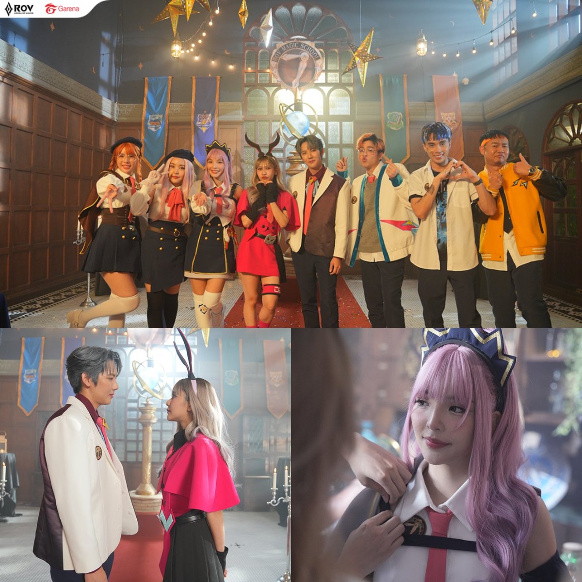 GarenaRoVTH's tweet image. ภาพเบื้องหลัง #ช่วงเวลาต้องมนตร์ มาแล้ว 💗📷

🔗 รับชม MV: youtu.be/pEKU_-z8Gtg

พิเศษ❗️เพียงล็อกอิน 28 ต.ค. นี้รับฟรีสกินใหม่ Pyro Roxie (ถาวร)

#28ตคเข้าเกมรับสกินRoxieฟรี #RoVครบรอบ7ปี 
#RoV #NoeyKanteera #Ornoung #IsTarwaan #KornVathu #Tomo_Kotic #ใจร้าว #กายหงิด #ChickenV