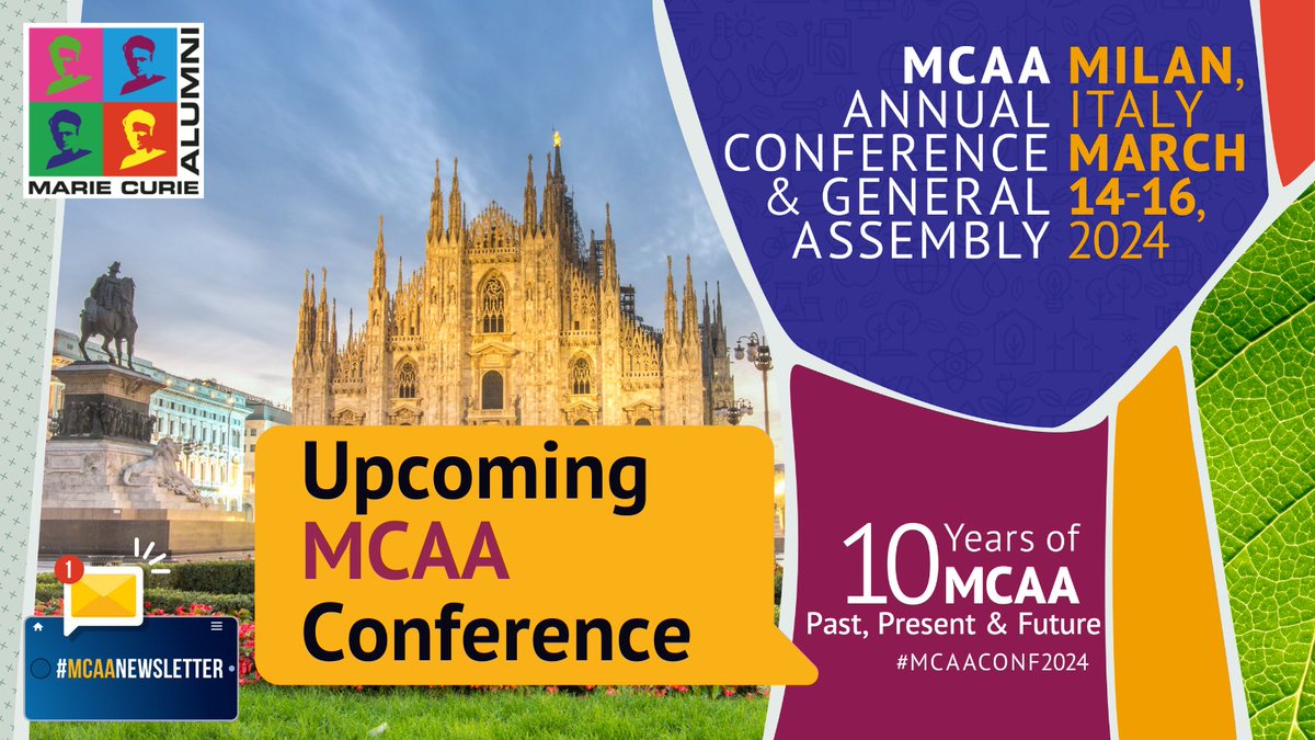 📢 The 36th #MCAA #Newletter is now published!

The #MCAAConf2024 is fast approaching! 
For this reason, we have interviewed some of the organisers to find out more about the event!

Read the article and find out more about the event:  mariecuriealumni.eu/newsletters/36…