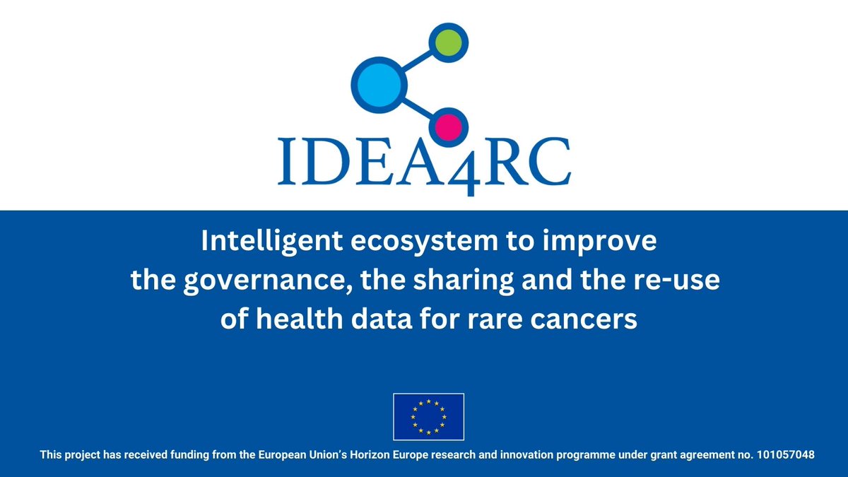 Sapevi che il #ReginaElena è partner di @idea4rc , progetto UE per creare ecosistema di dati innovativo per facilitare la condivisione e riutilizzo dei dati sui tumori rari? Obiettivo migliorare la ricerca grazie all’interoperabilità centri clinici Europa:
idea4rc.eu