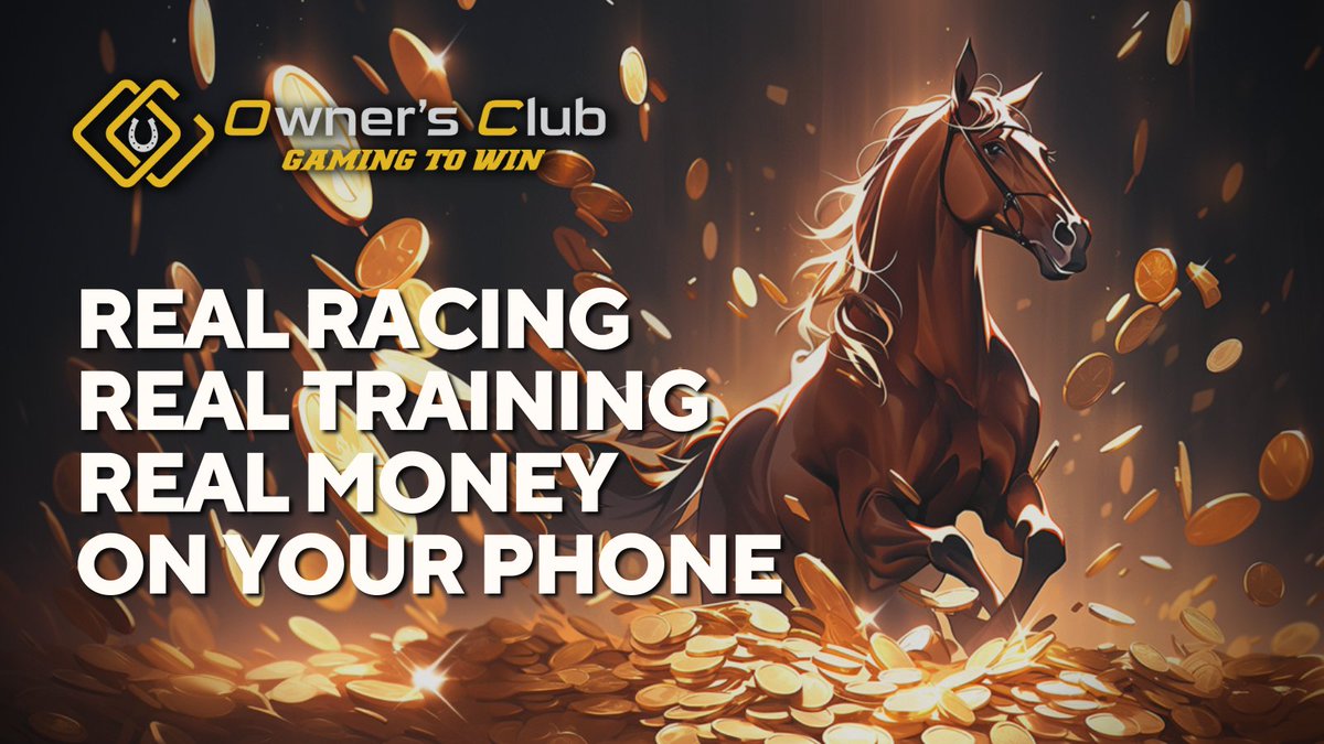OwnersClubGG's tweet photo. We are laying the foundation for the future of mobile skill gaming  📲🏇

We are confident that our gaming platform fuses the qualities of competitive gaming with the ownership mechanics of horse racing + the ability to earn REAL money and tokens.

More updates coming very soon🔔 https://t.co/7QH40Ho4zo