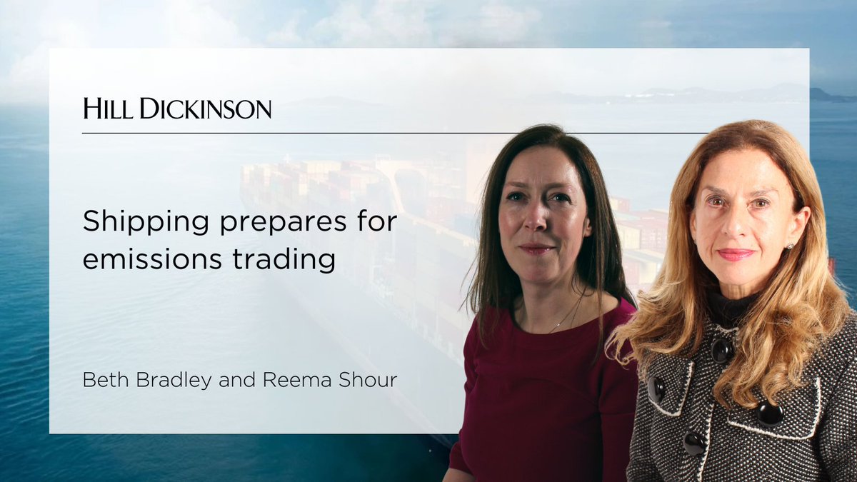 The EU Emissions Trading Scheme will apply to shipping as of 1 January 2024.

In their article, Bethan Bradley and Reema Shour consider some legal, commercial and financial implications for the maritime industry.

More here:
hilldickinson.com/insights/artic…

#EmissionsTrading