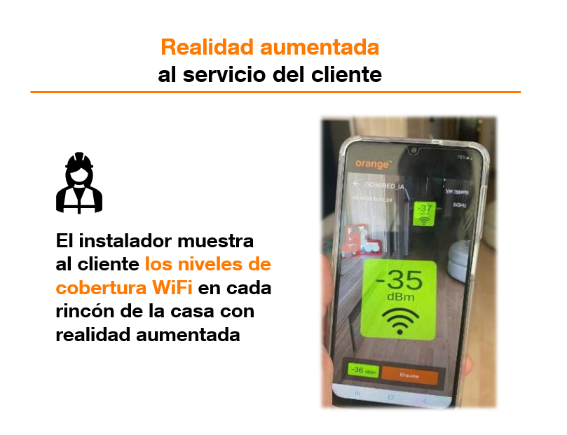 orange_es's tweet photo. @_MonicaSala 🔝 Orange España, innovando en red fija. Somos pioneros en ofrecer streaming con multicast ABR y usamos la realidad aumentada al servicio de cliente 👇 https://t.co/PhPZJ0PUx5