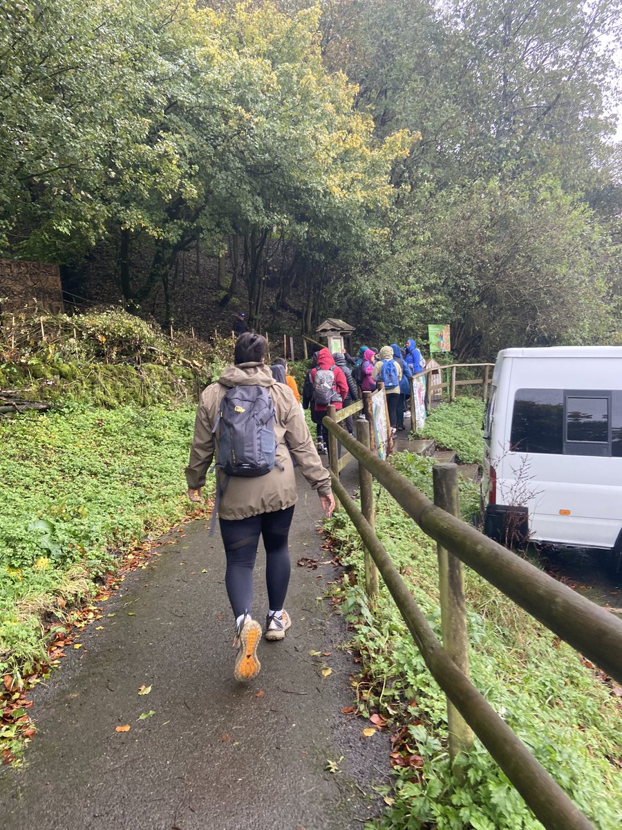 And we’re off! We’re so excited to be launching our partnership with @BlackGirlsHike for our first girls youth walk supported by @FoundationBetty it’s rainy and wet but that hasn’t dampened our joy for hiking. @sweatybetty #peakdistrict