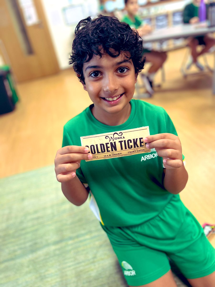 ArborYear4's tweet photo. 4KB received an email and a package from Mr Willy Wonka today! We were so excited to hear that he would like us to design him a brand new chocolate room for his factory! 🍫 #FromBeanToBar https://t.co/0vxzKp9Z8B