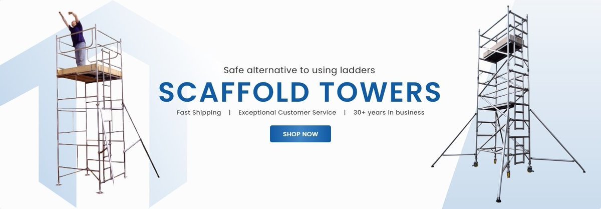 Toptower123's tweet photo. Preparing for DIY projects ahead of winter? Ensure safety and explore our wide range of scaffold towers, building trestles, ladders, and more at Top Tower. Shop now: https://t.co/wpdczSUrBq https://t.co/9wr6GT9RqU