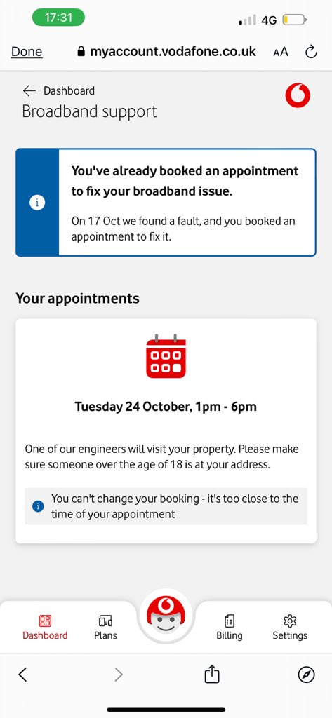 melmoto's tweet photo. @VodafoneUK I’ve already done this. This is what I get when I log in. https://t.co/L9f182SaoG