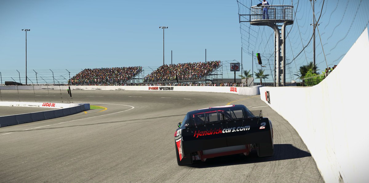 Icey_Racing's tweet photo. And that's win #8 at Irwindale Speedway @kking_Official Home track gets the pole led all laps and got the win. Thats his first win in the SLM and at Irwindale Speedway🏁🏆 #Simracing #racing #NASCAR75 #Iracing https://t.co/tMkLUYWo0B