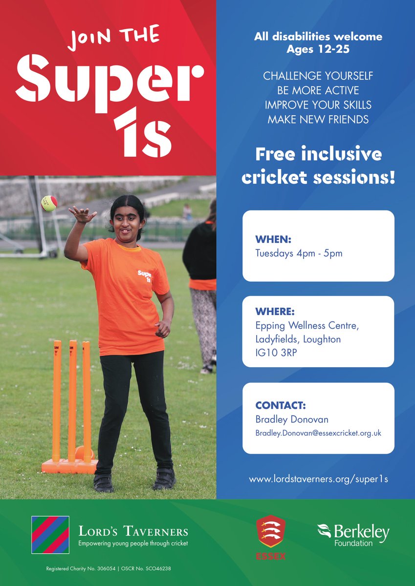 🏏 𝗡𝗲𝘄 𝗦𝘂𝗽𝗲𝗿 𝟭𝘀 𝗛𝘂𝗯

We are excited to announce that the brand-new Epping Wellness Centre will become our new Super1s hub.

Sessions will start on Tuesday 7 November, and will run weekly between 16:00-17:00.

See below for details👇

🦅 #FlyLikeAnEagle