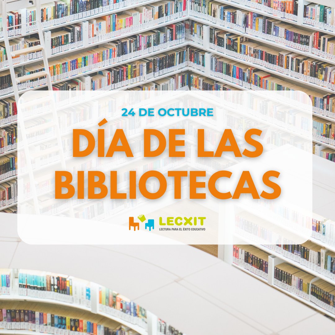 📚💙 Hoy celebramos el #DíadelasBibliotecas.

En #Lecxit creemos en el poder transformador de los libros y de las bibliotecas. En estos espacios nuestro voluntariado y alumnado han encontrado el lugar ideal donde cultivar el amor por la lectura y mejorar la comprensión lectora.