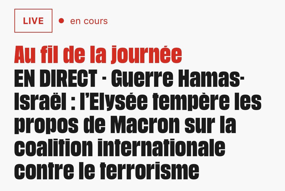 Confusion et improvisation : en Israël, voilà le bilan de Macron.

Le Président improvise un couplet sur le choc des civilisations, engage la France dans une coalition internationale pour mener la guerre au Hamas… avant que ses services s’empressent de le corriger, de le