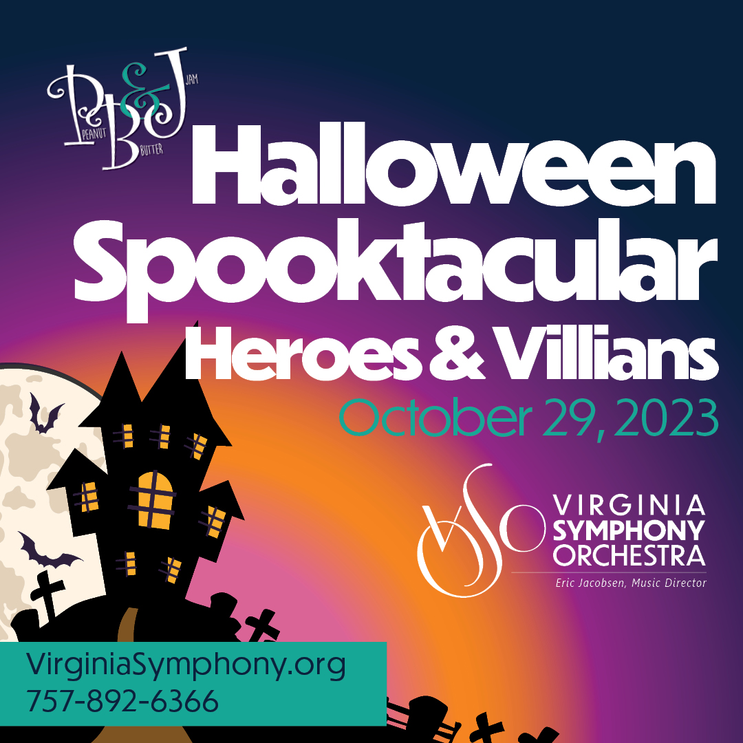 The @sandlercenter is your host for a Halloween weekend of musical magic, brought to you by @cityofvabeach Arts & Humanities Commission grantee @VASymphony ! 🎃 Performances are this Saturday and Sunday, Oct. 28 and 29. Learn more at culturalaffairs.virginiabeach.gov/upcoming-events. #vbarts