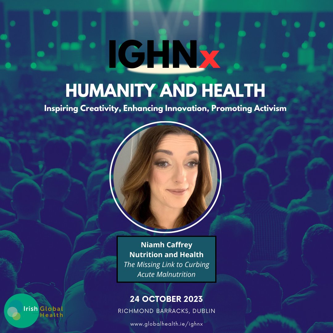 miseancara's tweet photo. Brilliant line-up at #IGHNx 2023 today, discussing how the #GlobalHealth community can inspire innovation & activism to aid the health needs of humanity. Our Health Officer Niamh Caffrey spoke on 'The Missing Link to Curbing Acute Malnutrition'. @ifglobalhealth #IrishAidWorks https://t.co/FujMVEq0KZ