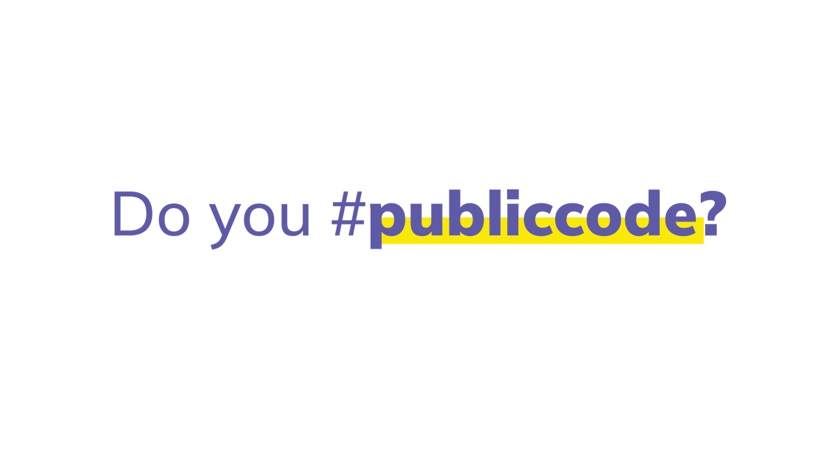 publiccodenet's tweet image. If you work collaboratively with others in the creation, acquisition, or maintenance of open source software for the public good, irrespective of your coding skills, this one is for you.

#PublicCode #OpenSource #PublicGood