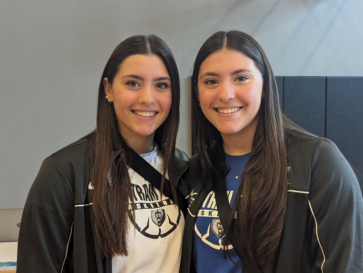 Victoria Panico and Sophia Panico are here with <a href="/btgbball/">Bartram Trail Girls Basketball 🐻🏀</a>. Twins will mean double trouble for Bears' opponents in 2023-24. #HSMediaDay