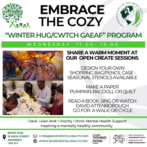 LynnLynnmatt61's tweet photo. Join us tomorrow, Wednesday 25 between 11-3, @BAMEMentalHS Community hub for our open create session. Lots to try your hand at. Or 
just sit and chat, read a book, knit or repair clothes (if needed) or go for a cycle! See you then!
@SwanseaCouncil
@SwanseaCVS 
@HeritageFundCYM https://t.co/072HFJGiGA