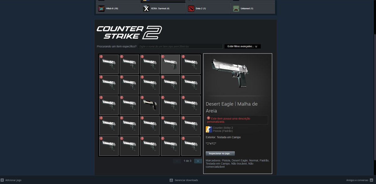ch0senb0y's tweet photo. esse cs2 ta bom mesmo, ainda bem que eu gosto de jogar de eagle, até pq todas minhas skins viraram eagle https://t.co/Cjas7AZUKa