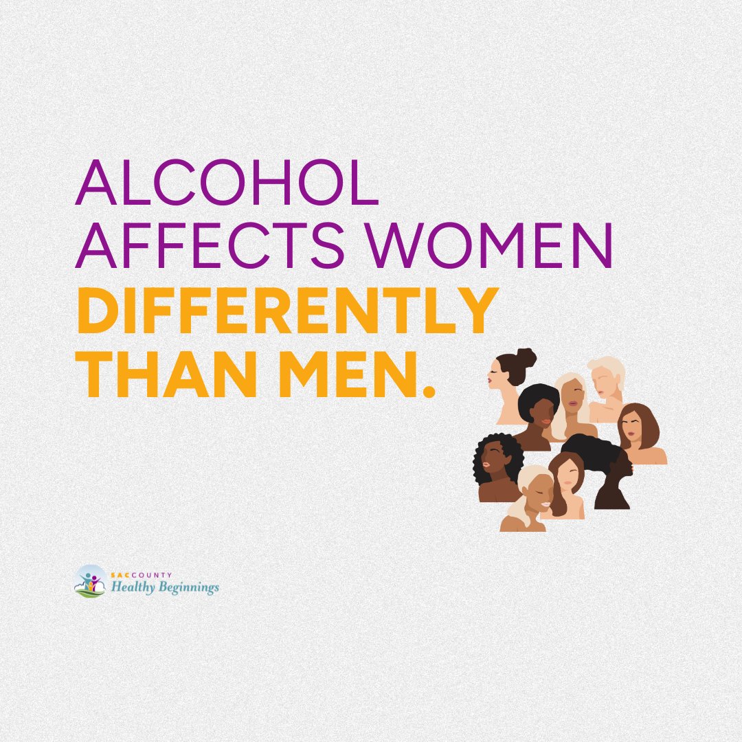 Research shows that alcohol affects women differently than men. Differences in body structure and chemistry cause most women to absorb more alcohol and take longer to metabolize it than men. This can make women more susceptible to the long-term negative health effects of alcohol.