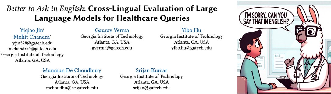 Dr. Google is a passé; enter the new “physician,” Dr. ChatGPT.

But are LLMs indeed good at answering healthcare queries? How about in different languages? Where do they succeed, and where do they fail?

Our new paper explores these questions 🤖🏥
arxiv.org/abs/2310.13132

1/n