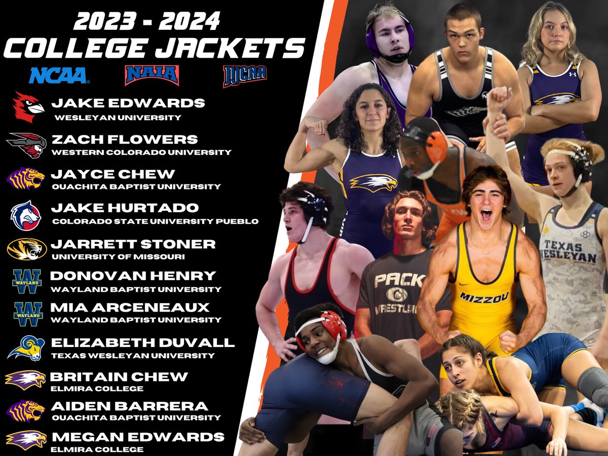 JacketWrestle's tweet photo. Jackets at the Next Level ⬆️

With collegiate competitions heating up, keep an eye out for these Jacket Alum!  

#Alumni | #JFND https://t.co/Ps6w78eeFL