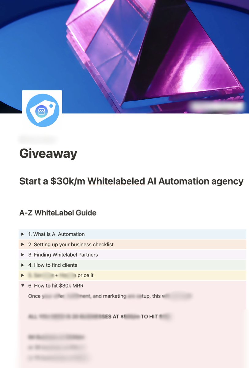 AI Automation is like Bitcoin in 2015

Best part: You can make $30k/m by White-Labeling this service from agencies that already do it

I made a guide on Building a Whitelabeled AI Automation Agency A-Z

Like + Retweet + Comment "AI" and i'll send it to you

(Must be following)