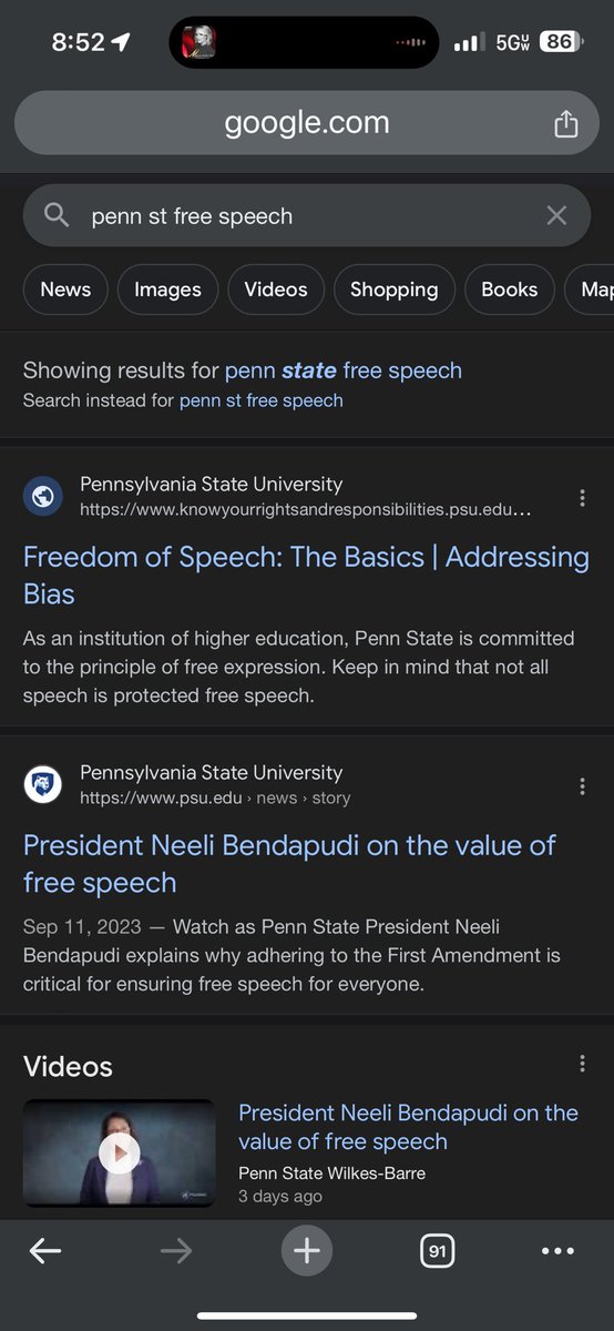 Penn St cancelled Riley Gaines !  Guess free speech is just a two word misnomer!?