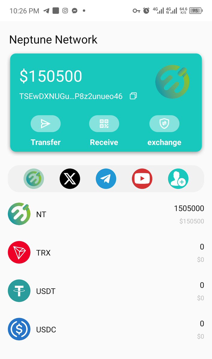HsuMyat21030237's tweet image. Open the website down load application create account and use COAD EARN 500$ token Official website: neptune.bet Official code: NRQC83 #NTNetwork #NeptuneNetwork #Airdrops