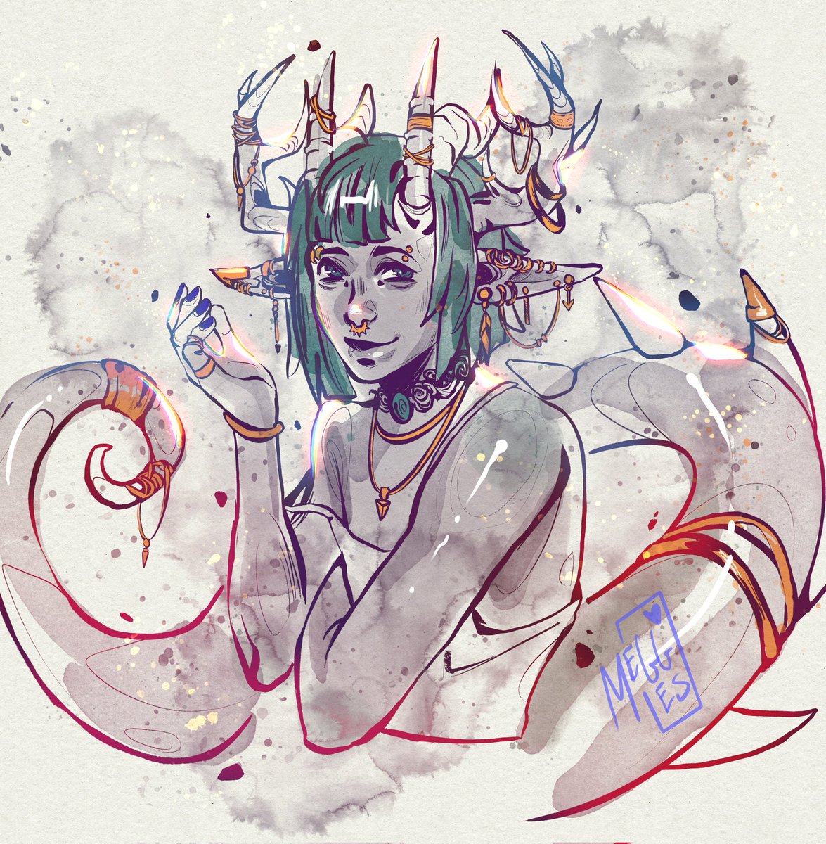 MegglesArt's tweet image. I have one emergency slot available for comms!
$50 off at the moment!
Please email me if interested. More info below :D
Meggles.Arts@gmail.com
Here are examples as well :)