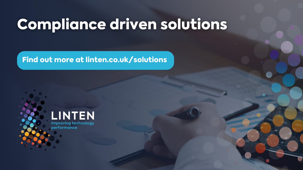 Compliance, is one of the most essential elements when it comes to your IT solutions. 

Talk to us today. linten.co.uk/solutions/

#TeamLinten #CyberSecurity #Tech #IT #Compliance #ITCompliance #RiskMitigation #DataSecurity