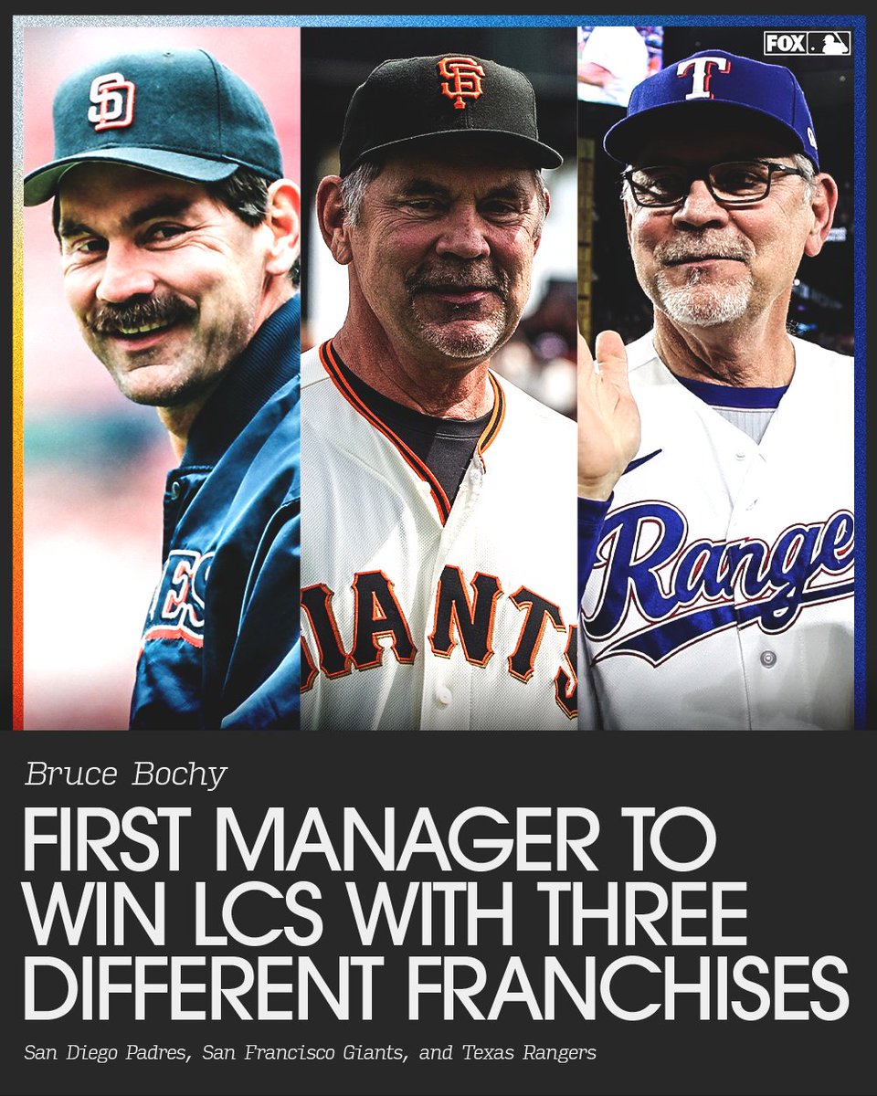 The Bruce Bochy Effect. 🏆
