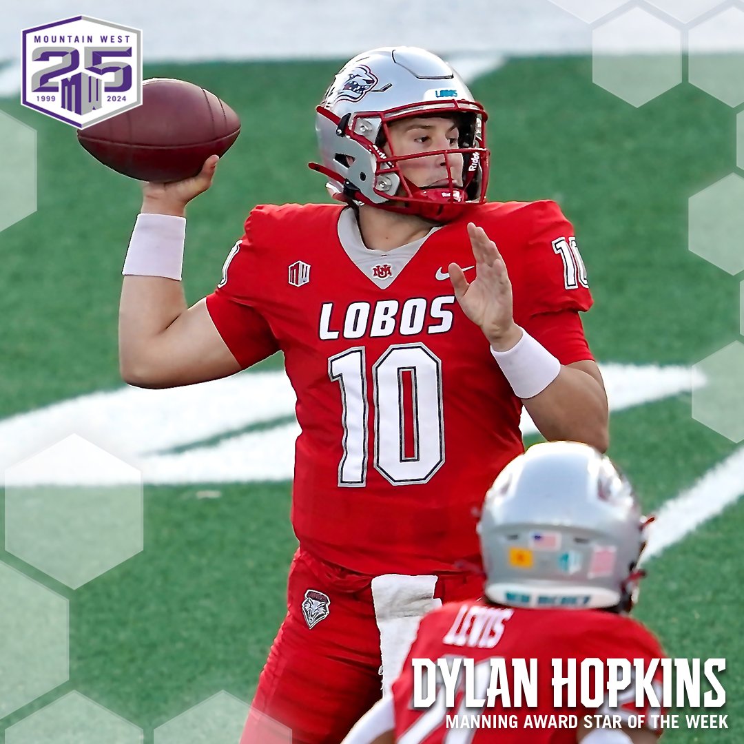Mountain West (@mountainwest) on Twitter photo ✅ #MWFB Offensive Player of the Week
✅ <a href="/ManningAward/">Manning Award</a> Star of the Week
#AtThePEAK | #GoLobos ✅ #MWFB Offensive Player of the Week
✅ <a href="/ManningAward/">Manning Award</a> Star of the Week
#AtThePEAK | #GoLobos