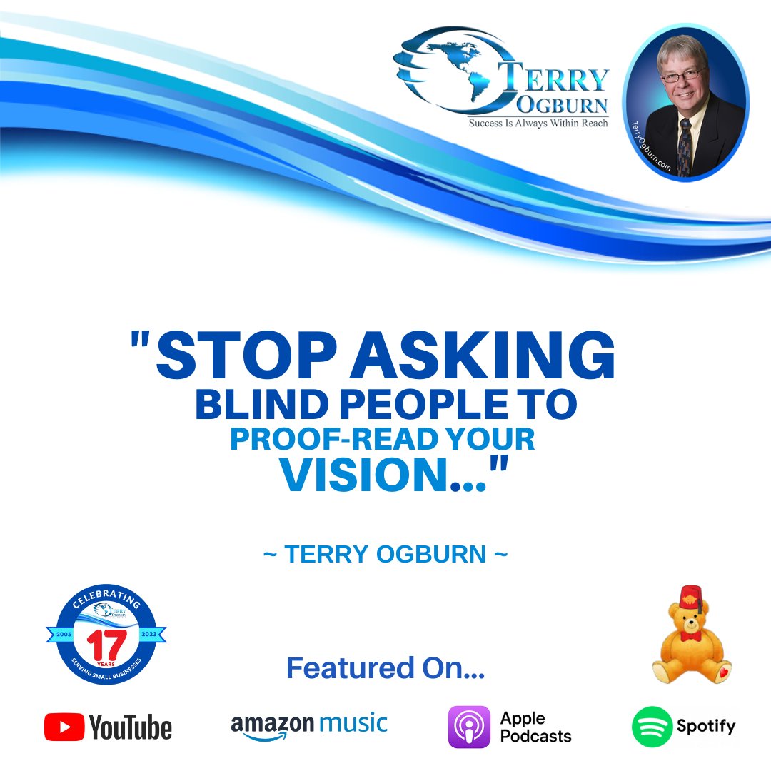 Stop asking blind people to proofread your vision. 🌟👁️‍🗨️ Trust your instincts and seek guidance from those who can see your dreams. #FollowYourVision #TrustYourInstincts