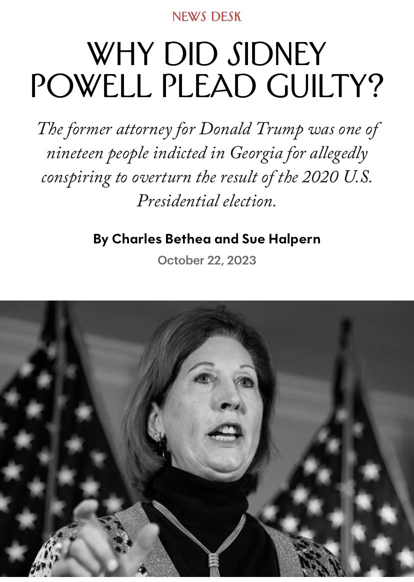 @CoalitionGoodGv @MarilynRMarks1 4/ The “Georgia administrative code explicitly forbids anyone but employees of the election board to enter rooms where the election-management system or election equipment is stored.” By @charlesbethea & @suehalpernVT 10/22/23 newyorker.com/news/news-desk…